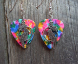 CLEARANCE Parrot Charm Guitar Pick Earrings - Pick Your Color