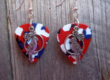 CLEARANCE Parrot Charm Guitar Pick Earrings - Pick Your Color