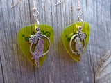 CLEARANCE Parrot Charm Guitar Pick Earrings - Pick Your Color