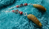 Zombie Fingers Polymer Clay Earrings with Swarovski Crystals