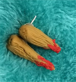 Bloody Wooden Stake Polymer Clay Post Earrings