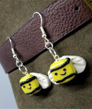 Kawaii Bumblebee Polymer Clay Earrings