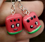 Kawaii Watermelon Polymer Clay Earrings
