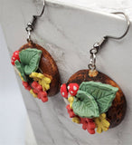 Autumnal Cottage Core Wreath Polymer Clay Earrings