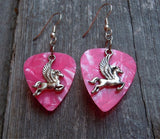 CLEARANCE Pegasus Charm Guitar Pick Earrings - Pick Your Color