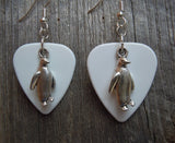 CLEARANCE Penguin Charm Guitar Pick Earrings - Pick Your Color