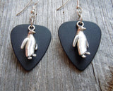CLEARANCE Penguin Charm Guitar Pick Earrings - Pick Your Color