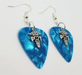 CLEARANCE PT Physical Therapist Caduceus Charm Guitar Pick Earrings - Pick Your Color