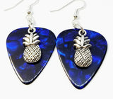 CLEARANCE Pineapple Charm Guitar Pick Earrings - Pick Your Color