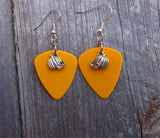 Pumpkin Charm Guitar Pick Earrings - Pick Your Color