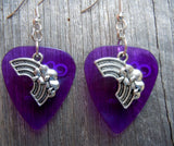CLEARANCE Rainbow Charm Guitar Pick Earrings - Pick Your Color