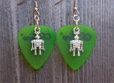 CLEARANCE Robot Charm Guitar Pick Earrings - Pick Your Color