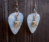 CLEARANCE Robot Charm Guitar Pick Earrings - Pick Your Color