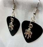 CLEARANCE Robot Charm Guitar Pick Earrings - Pick Your Color