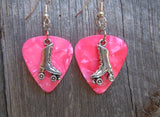 CLEARANCE Roller Skate Charm Guitar Pick Earrings - Pick Your Color