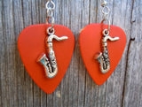 CLEARANCE Saxophone Guitar Pick Charm - Pick Your Color