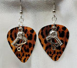 CLEARANCE Hair Dryer and Scissor Charm Guitar Pick Earrings - Pick Your Color