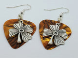 Large Shamrock Charm Guitar Pick Earrings - Pick Your Color