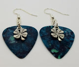 CLEARANCE Small Shamrock Charm Guitar Pick Earrings - Pick Your Color