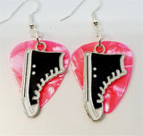 CLEARANCE Black Converse Sneaker Charms Guitar Pick Earrings - Pick Your Color