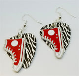 CLEARANCE Red Converse Sneaker Charms Guitar Pick Earrings - Pick Your Color