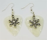 Snowflake Charm Guitar Pick Earrings - Pick Your Color