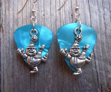 CLEARANCE Snowman Charm Guitar Pick Earrings - Pick Your Color