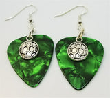 CLEARANCE Soccer Ball Charm Guitar Pick Earrings - Pick Your Color