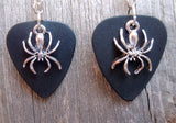 CLEARANCE Spider Charm Guitar Pick Earrings - Pick Your Color