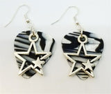 CLEARANCE Double Star Charm Guitar Pick Earrings - Pick Your Color
