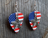 CLEARANCE Star Charm Guitar Pick Earrings - Pick Your Color