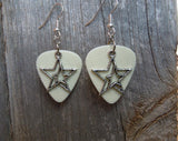 Double Star Charm Guitar Pick Earrings - Pick Your Color
