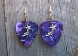 CLEARANCE Shooting Star Charm Guitar Pick Earrings - Pick Your Color