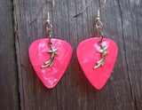 CLEARANCE Shooting Star Charm Guitar Pick Earrings - Pick Your Color