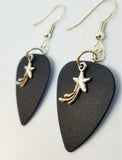 CLEARANCE Shooting Star Charm Guitar Pick Earrings - Pick Your Color