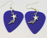 CLEARANCE Shooting Star Charm Guitar Pick Earrings - Pick Your Color