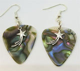 CLEARANCE Shooting Star Charm Guitar Pick Earrings - Pick Your Color