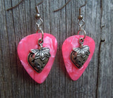 CLEARANCE Strawberry Charm Guitar Pick Earrings - Pick Your Color
