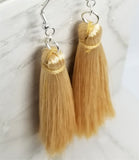 Golden Silky Tassel Earrings