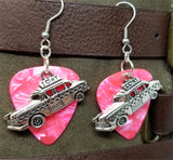 CLEARANCE New York Taxi Charm Guitar Pick Earrings - Pick Your Color