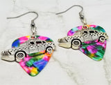 CLEARANCE New York Taxi Charm Guitar Pick Earrings - Pick Your Color