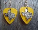 CLEARANCE State of Texas Charm Guitar Pick Earrings - Pick Your Color