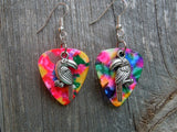 CLEARANCE Toucan Charm Guitar Pick Earrings - Pick Your Color