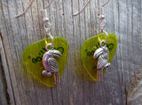 CLEARANCE Toucan Charm Guitar Pick Earrings - Pick Your Color