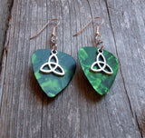 CLEARANCE Triquetra Charm Guitar Pick Earrings - Pick Your Color