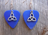 CLEARANCE Triquetra Charm Guitar Pick Earrings - Pick Your Color