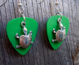 CLEARANCE Turtle Charm Guitar Pick Earrings - Pick Your Color