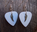 CLEARANCE Small Wing Charms Guitar Pick Earrings - Pick Your Color