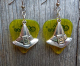CLEARANCE Witch Hat Guitar Pick Earrings - Pick Your Color