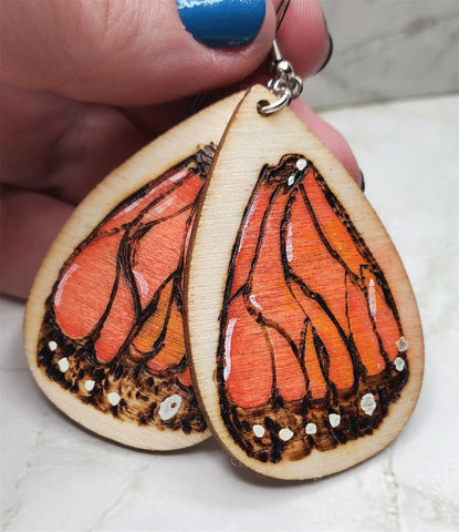 Orange Butterfly Earrings Monarch Butterfly Earrings Acrylic Earrings  Handcrafted Small Gifts Birthday Jewelry Accessories - Etsy
